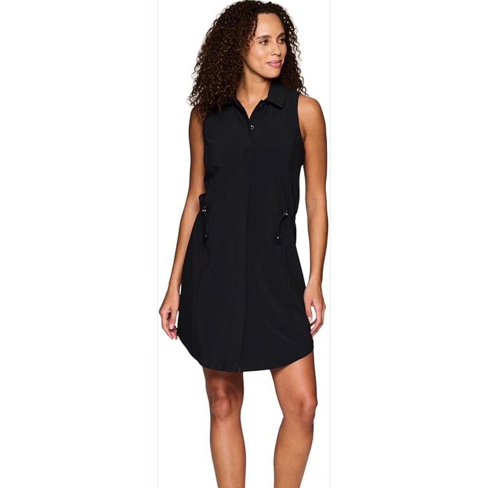 Avalanche Outdoor Supply Co Womens Black Sleeveless Shirt Dress Small NWT 307961